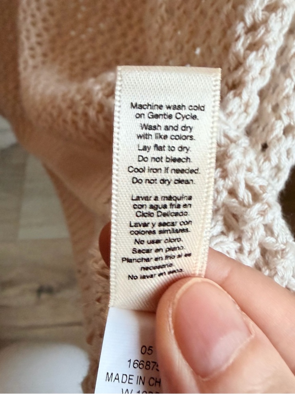 Lightweight Open-Knit Sweater - Bone - Picture 4 of 5